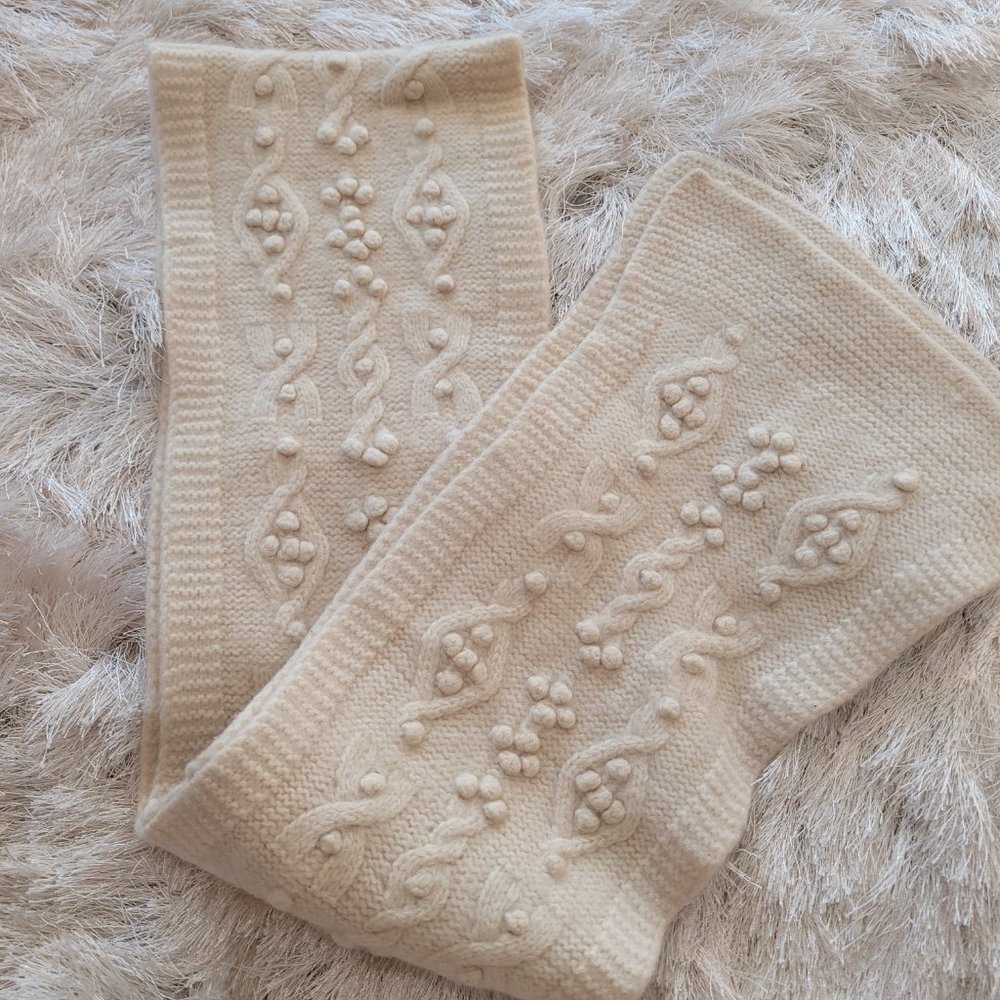 Geneva Cashmere Textured Pattern Rectangle Scarf … - image 7